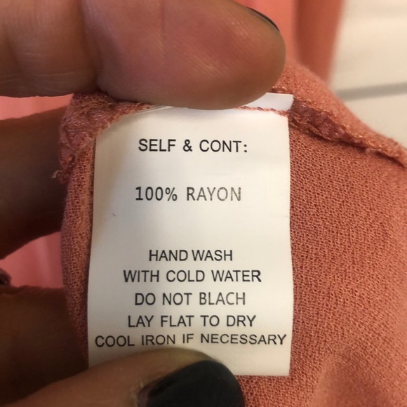 Blossom Clothing peach pink coral boho tunic blouse - Picture 3 of 4